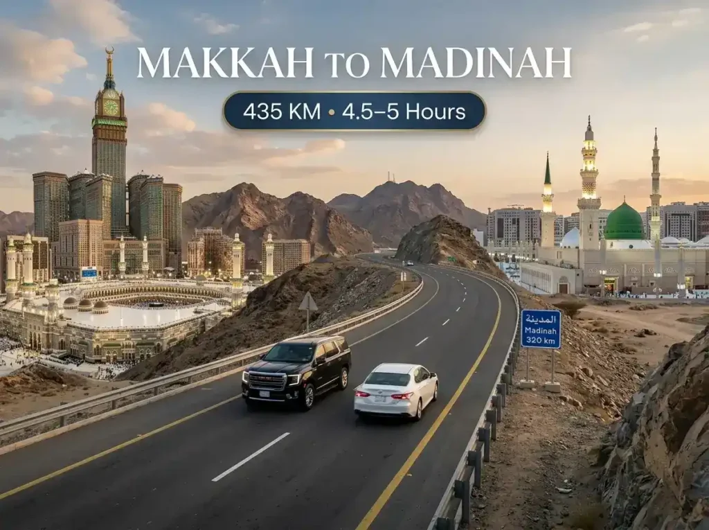 makkah to madinah taxi fare